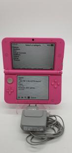Nintendo 3DS XL pink roos hShop, Games en Spelcomputers, Spelcomputers | Nintendo 2DS en 3DS, 3DS XL, Zo goed als nieuw, Roze