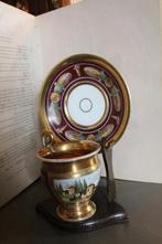 Tasse et sa sous-tasse en porcelaine EMPIRE ou RESTAURATION, Antiquités & Art, Antiquités | Porcelaine, Enlèvement ou Envoi