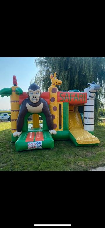 Springkasteel safari te koop, Hobby en Vrije tijd, Ophalen, Zo goed als nieuw