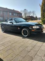 MX5 2004 . Zwart .  146000km ., Auto's, Zwart, 4 cilinders, Cabriolet, 1600 cc
