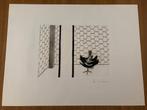 Gezocht raveel ets met titel: Gekooid maar niet onderworpen., Antiquités & Art, Enlèvement