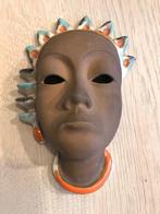 Vintage wandmasker  - getekend!, Ophalen of Verzenden