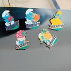 lot de 5 pin's Schtroumpfs Teisseire ( 1993), Enlèvement, Comme neuf, Différents Schtroumpfs, Bande dessinée