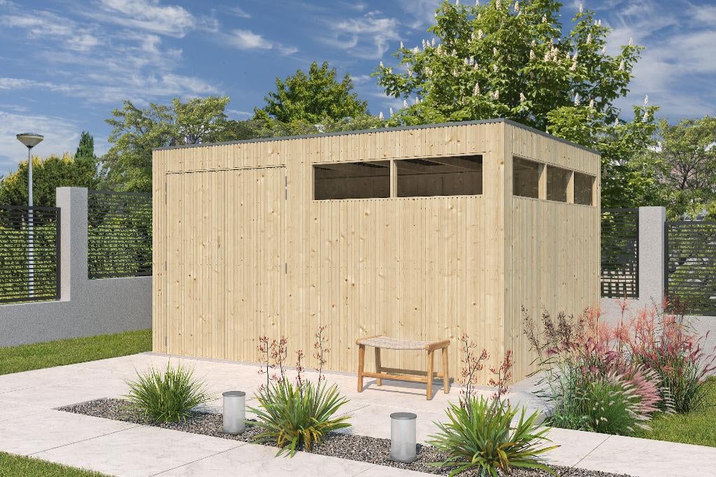 NOUVELLE cabane en rondins moderne Qube 8313, Hobby & Loisirs créatifs, Hobby & Loisirs Autre, Neuf, Envoi