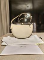 Delvaux Pin Pon + certificaat + lange riem, Handtassen en Accessoires, Ophalen of Verzenden, Zo goed als nieuw, Beige, Handtas