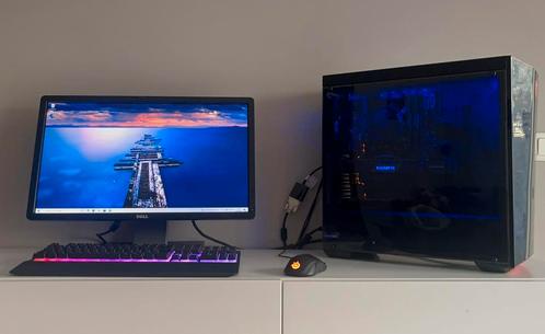 Gaming setup (pc, scherm, toetsenbord, muis), Computers en Software, Desktop Pc's, Zo goed als nieuw, 3 tot 4 Ghz, HDD, SSD, 16 GB