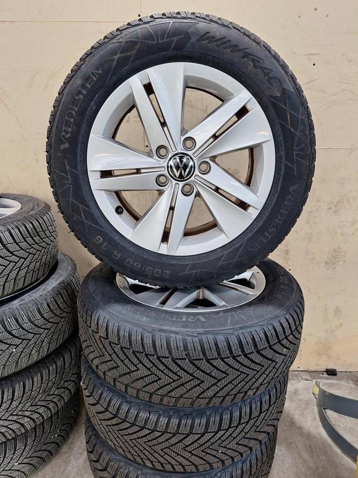 Volkswagen Golf Winterset 16 Inch Origineel, Auto-onderdelen, Banden en Velgen, Banden en Velgen, Winterbanden, 16 inch, 205 mm
