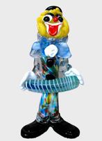 Murano 24cm. accordeon spelende clown, Antiek en Kunst, Ophalen