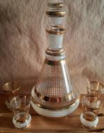 Booms glas de Rupel karaf en 4 glaasjes, Antiek en Kunst, Ophalen of Verzenden