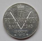 noorwegen 25 kronen 1970, Postzegels en Munten, Munten | Europa | Niet-Euromunten, Zilver, Verzenden