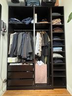 Armoire penderie PAX en chaîne noir, Maison & Meubles, Armoires | Penderies & Garde-robes, Enlèvement, Utilisé