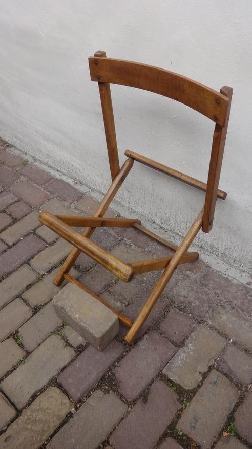 tuinstoeltjes, Tuin en Terras, Tuinstoelen, Gebruikt, Hout, Inklapbaar, Ophalen