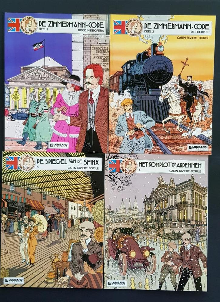 Strips Victor Sackville Le lombard Riviere Borile, Livres, BD, Comme neuf, Plusieurs BD, Enlèvement