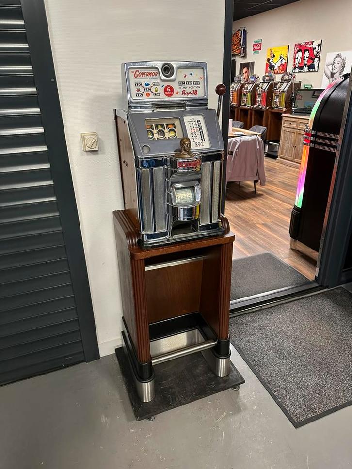 Prachtige eenarmige bandiet Jennings Governor gokkast, Verzamelen, Automaten | Gokkasten en Fruitautomaten, Gebruikt, Overige munten
