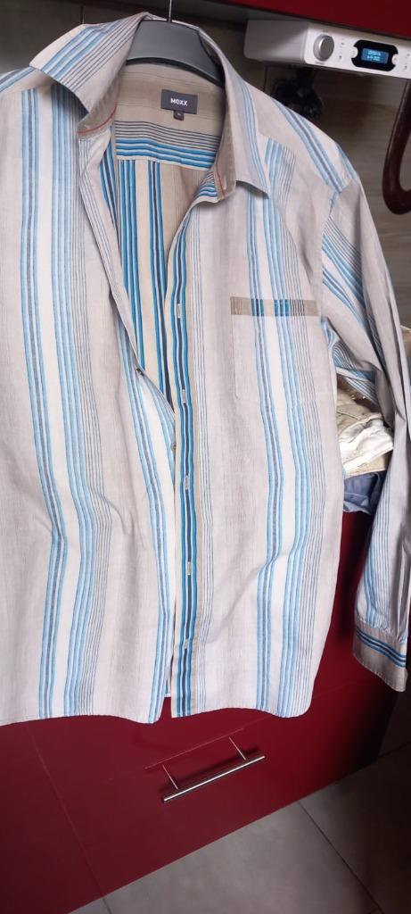 CHEMISE HOMME MEXX, Kleding | Heren, Overhemden, Zo goed als nieuw, Halswijdte 43/44 (XL), Blauw, Ophalen of Verzenden