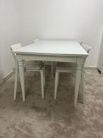 Eettafel, Huis en Inrichting, Tafels | Eettafels, Ophalen, Overige materialen, Modern wit, 50 tot 100 cm