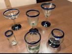 Set van 33 handgeblazen Mexicaanse glazen