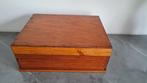 Houten opbergkoffer - schilderskoffer - naaidoos, Antiek en Kunst, Ophalen of Verzenden