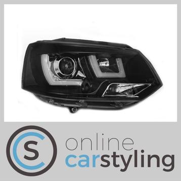 Koplampen VW Transporter T5 U-LED Real DRL, Enlèvement ou Envoi, Neuf, Volkswagen