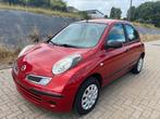 Nissan Micra/1.3 Benzine/136.000 km/2008/Euro4/Airco, Auto's, Elektrische ramen, Euro 4, Rood, Micra