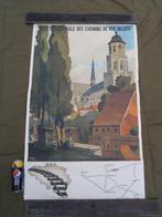 Originele poster N.M.B.S. - LIERRE - Herman VERBAERE, Verzamelen, Ophalen, Gebruikt, Trein, Overige typen