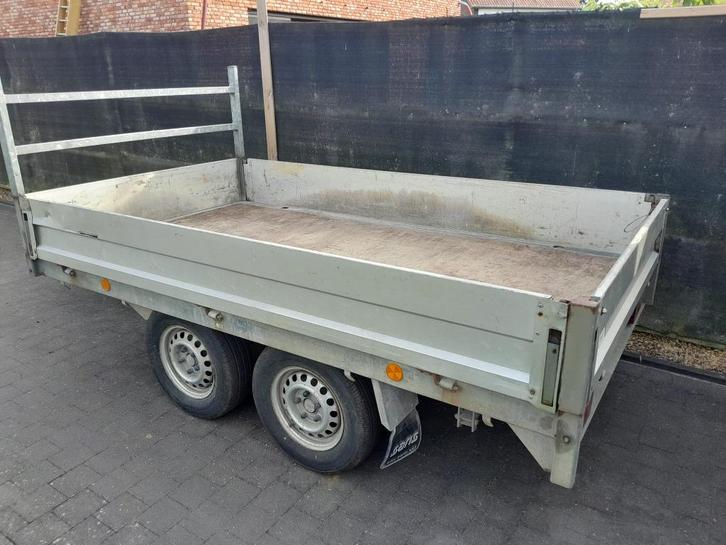 Saris Aanhangwagen 2 ton geremd goede staat, Auto diversen, Aanhangers en Bagagewagens, Gebruikt, Ophalen
