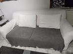 Canapé-lit Blanc (clic-clac), Deux personnes, Enlèvement, Utilisé, 140 cm