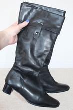 Zeer Mooie Leren Hush Puppies Laarzen - 30 (Maat 40) € 55,-, Hoge laarzen, Verzenden, Zwart, Zo goed als nieuw