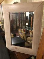 Nieuwe spiegel verweerd roomwit facetgeslepen glas flamant, Ophalen, 100 tot 150 cm, Nieuw, 75 tot 100 cm