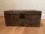 Oude houten kist, Huis en Inrichting, Woonaccessoires | Kisten, Gebruikt, Ophalen