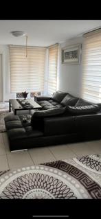 Mooie moderne lederen hoekzetel, Huis en Inrichting, Ophalen, Zo goed als nieuw, Leer, Modern