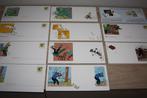 5x set omslag + kaart + bijlage , Hergé , Kuifje Frankrijk 1, Collections, Personnages de BD, Tintin, Autres types, Enlèvement ou Envoi