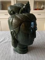 Boeddhabeeld hoofd groene jade, Antiquités & Art, Art | Art non-occidental, Enlèvement