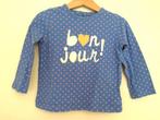 T-shirt fille, bleu à pois, 2-3 ans, Enfants & Bébés, Enlèvement ou Envoi, Utilisé, Fille