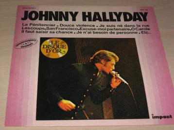 Disque vinyl 33 tours johnny hallyday le disque d'or de l'an beschikbaar voor biedingen