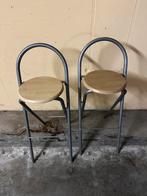 2 opvouwbare krukken , stoel, Huis en Inrichting, Stoelen, Ophalen, Zo goed als nieuw