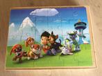 3 Paw patrol puzzels - 3x24 stukjes - in houten doos, Ophalen of Verzenden, Zo goed als nieuw
