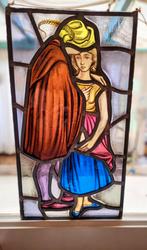 Glasraam in lood., Antiek en Kunst, Ophalen of Verzenden