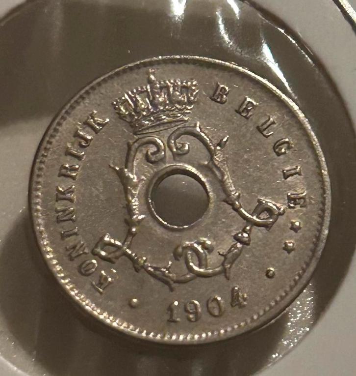 Leopold 2 5 cent 1904 qualité flamande, Timbres & Monnaies, Monnaies | Belgique, Enlèvement ou Envoi