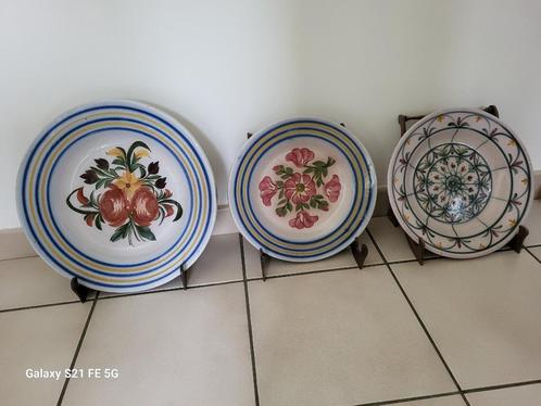 3 decoratieve sierborden, Antiek en Kunst, Antiek | Keramiek en Aardewerk, Ophalen