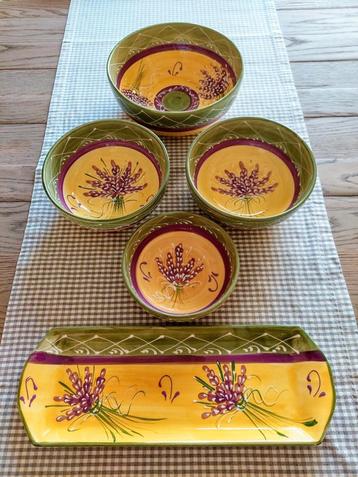 Handbeschilderde aardewerk kommen uit de Provence., Enlèvement ou Envoi, Neuf, Poterie, Récipient(s)
