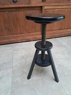 2 Zwarte IKEA krukjes (zie foto's), Ophalen of Verzenden, Gebruikt, Hout