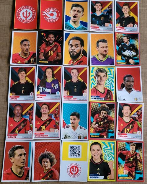 128 Panini stickers: Belgian Red Devils en Red Flames, Collections, Articles de Sport & Football, Comme neuf, Affiche, Image ou Autocollant