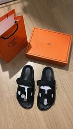 Hermes slide, Kleding | Heren, Schoenen, Sandalen, Zwart, Ophalen of Verzenden, Zo goed als nieuw