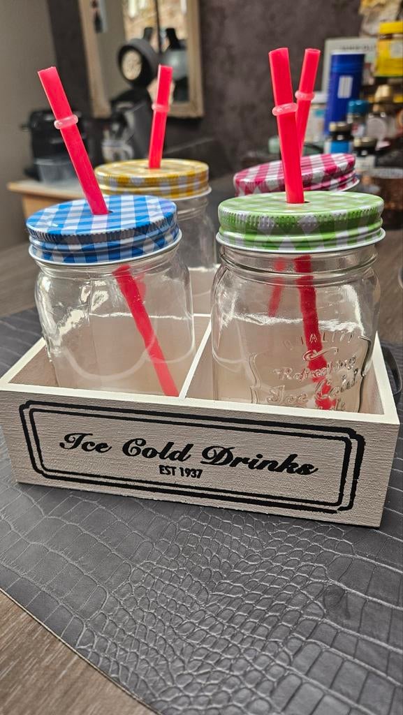 Glazen voor cocktails iced lattes, Enlèvement ou Envoi, Comme neuf