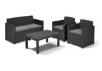 Antraciet loungeset voor 4p, Tuin en Terras, Tuinsets en Loungesets, Ophalen, Zo goed als nieuw, Loungeset