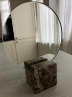 Spiegel op marmeren voet, Minder dan 50 cm, Rond, Nieuw, Ophalen of Verzenden