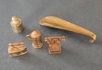 Set van 5 vintage koperen decoraties uit de jaren 60 en 70, Antiek en Kunst, Ophalen