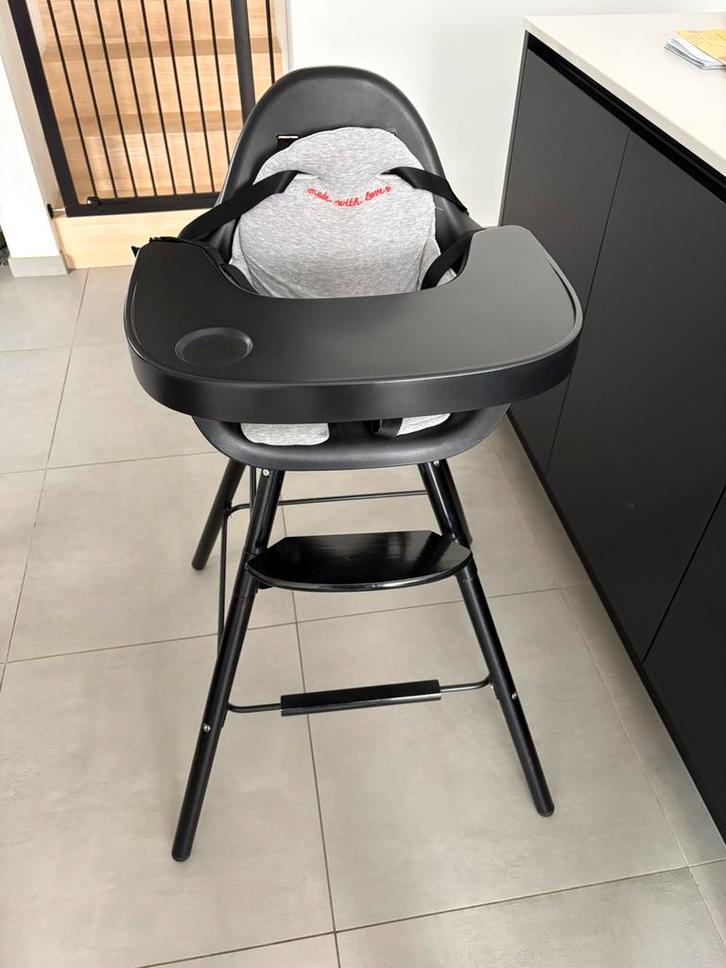 Eetstoel Childhome Evolu 2 zwart, Enfants & Bébés, Chaises pour enfants, Comme neuf, Enlèvement