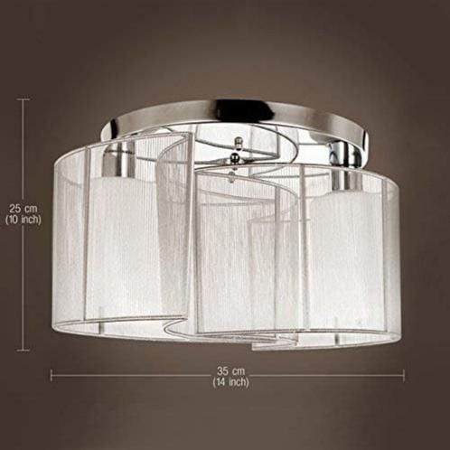 plafond lamp - Kroonluchters, Flow Mount, Huis en Inrichting, Lampen | Plafondlampen, Gebruikt, Glas, Metaal, Stof, Ophalen
